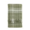 Check Faux Mohair Throw Olive 1300x1800mm