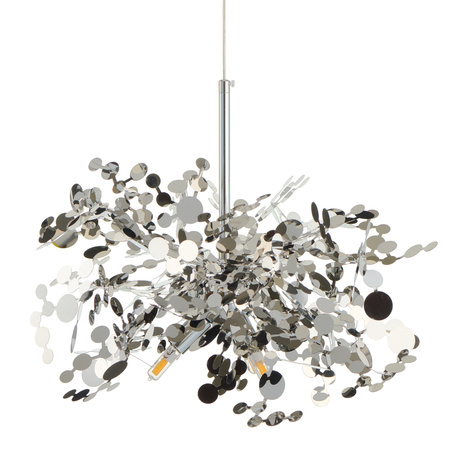 Lampa wisząca MONETTI 40 cm - chrom, dekoracyjna