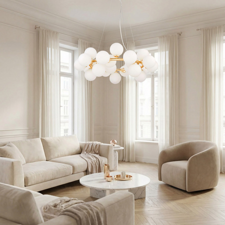 NOWOCZESNA LAMPA WISZĄCA ZŁOTA MARSIADA W25