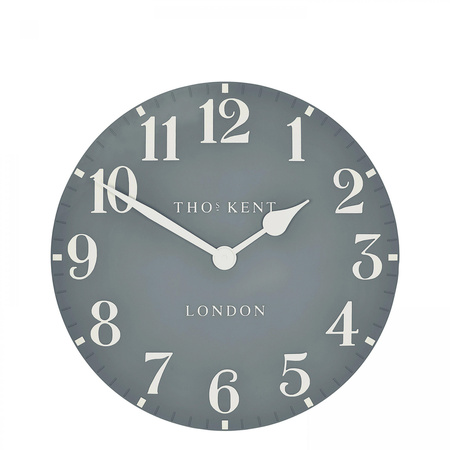 Arabic Wall Clock Flax Blue 12in