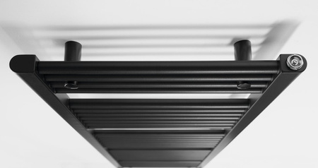 DIRECT grzejnik z bocznym przyłączem 450x1680mm, czarny mat