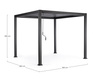 Pergola ogrodowa BIZZOTTO OCEAN 3X3 – antracytowy