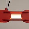 Lampa wisząca CHAIN 91 czerwona LED 3000K