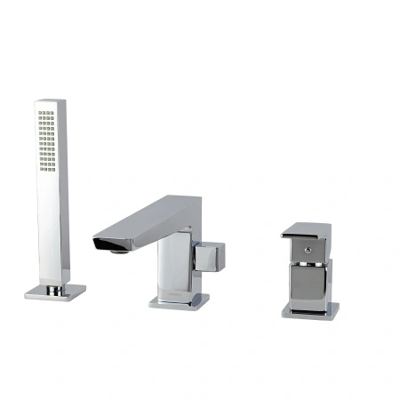 Bateria wannowa 3-otworowa, chrom