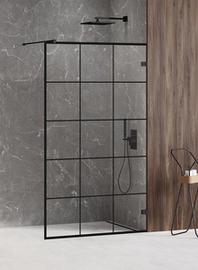 KABINA AVEXA BLACK WALK-IN U 130x200 KRATKA - CZYSTE 6mm ACTIVE SHIELD