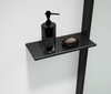 ESCA SHELF półka na profil 230x120mm, czarny mat