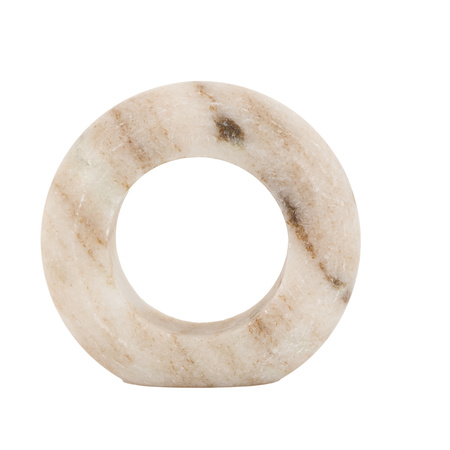 Novi Napkin Rings Set of 4 Beige Marble 58x58x20mm
