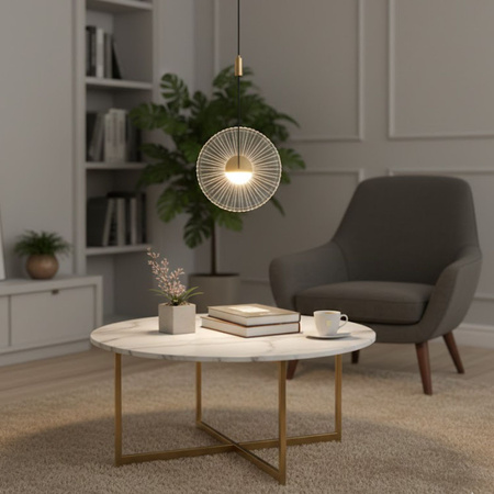 Lampa wisząca SUNBLAST - LED 20 cm, złota