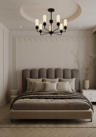 MAXLIGHT P0632 LAMPA WISZĄCA NOVA BLACK 7L