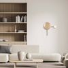 WALL LIGHT 1XG9LED SANDY OLIVE GREEN