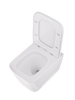 Miska WC z deską VORTEX wisząca owalna biały połysk GRAVIS TR2216R