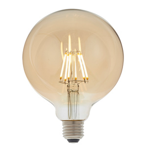 E27 LED Filament Globe 165x125mm Amber 6W