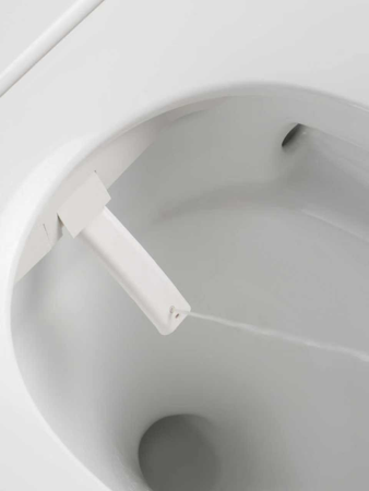 Inteligentna miska WC z deską owalna biały połysk OAZA SMART U001