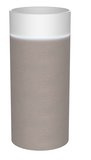 OASIS umywalka ceramiczna wolnostojąca ø 40x89cm, biała/beton pearl grey