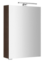 MIRRÓ szafka z lustrem, oświetlenie LED, 50x70x16cm, lewa/prawa, sosna rustykalna