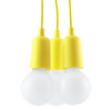 Lampa wisząca DIEGO 3 żółta