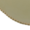 Organic Beaded Side Plate Olive (4pk) D220mm