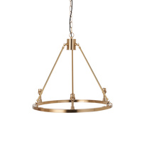 Chester 3 Pendant Light Fitting Aged Brass