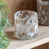 Confetti Candle Holder Taupe Small