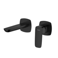 Bateria umywalkowa podtynkowa, czarna