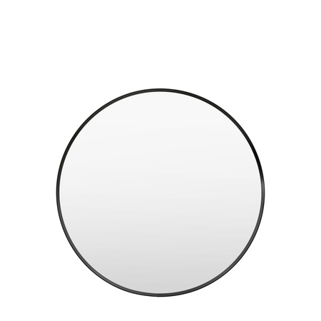 Holworth Round Mirror Black 600x35x600mm