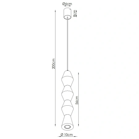 Lampa wisząca KUBBE duża R
