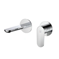 Bateria umywalkowa podtynkowa, chrom