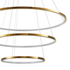 Lampa wisząca CIRCLE SLIM 40+60+80 cm - LED, ring złoty potrójny