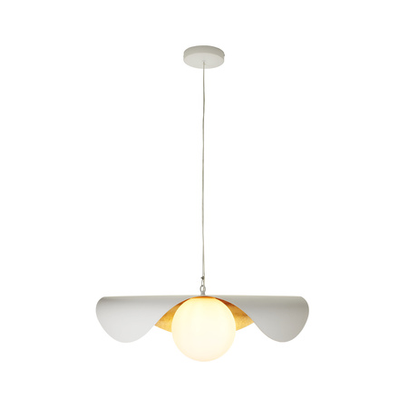 Lampa wisząca ENZO biało złota 80 cm