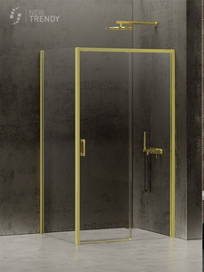 KABINA PRIME LIGHT GOLD PROSTOKĄTNA L 120x70x200 CZYSTE 6mm ACTIVE SHIELD