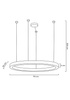 MOOSEE lampa wisząca RING LUXURY 110      złota
