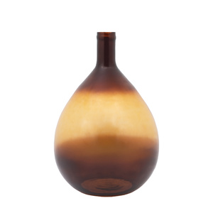 Rueda Giant Glass Bottle Vase Amber 640mm
