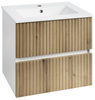PANEDA STRIP szafka umywalkowa 59,5x55x45,2cm, dąb emporio