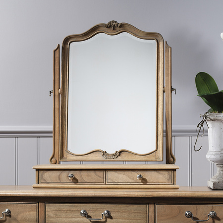 Eleganckie lustro toaletowe Weathered 600 x 180 x 730 mm