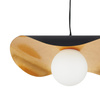 Lampa wisząca ENZO 40 cm - czarno złota