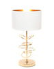 GLAMOUR LAMPA NOCNA BIAŁO-ZŁOTA MILARI
