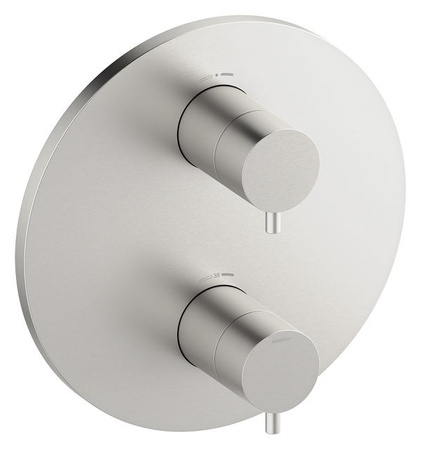 Rozeta maskująca podtynkowej baterii termostatycznej stal pvd