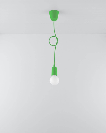 Lampa wisząca DIEGO 1 zielony