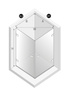 Kabina prysznicowa OXIA GUNMETAL BRUSHED 2D kwadratowa 70x70x200 szkło czyste 8mm Active Shield 2.0