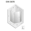 KABINA AVEXA WHITE PIĘCIOKĄTNA L 100x80x200 CZYSTE 6mm ACTIVE SHIELD