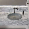 SHELL M+ umywalka podblatowa, 48 x 31 cm, ash grey mat