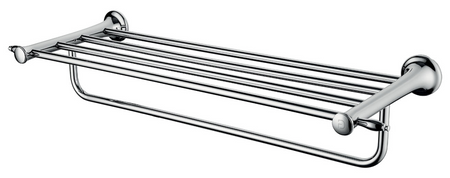 LACRIMA WIESZAK NA RĘCZNIK 60 CM Z PÓŁKĄ, CHROM