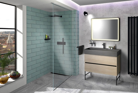 ODETTA szafka umywalkowa 95x50x43,5cm, sosna rustykalna