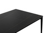 Stół SLIM 140x80 czarny - ceramiczny      marmur, aluminium