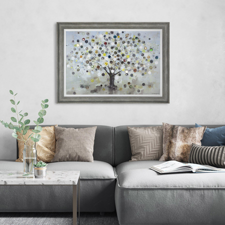 Watch Tree Framed Canvas 830x30x1150mm