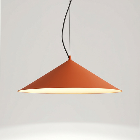 Lampa wisząca FINT ochra czerwona LED 3000K