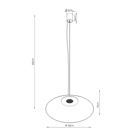 Lampa wisząca FINT czerwona LED 3000K