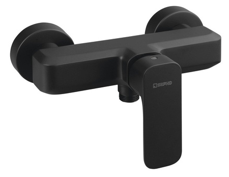 SPY bateria prysznicowa ścienna, czarny mat