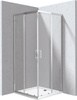 Kabina prysznicowa z brodzikiem kwadratowa - 90x90 cm