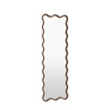 Wiggle Leaner Mirror Walnut 500x30x1500mm